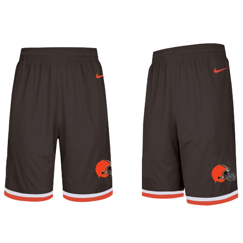 Men's Cleveland Browns 2019 Brown Knit Performance Shorts